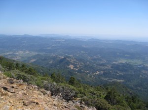 Mt St Helena view from North peak