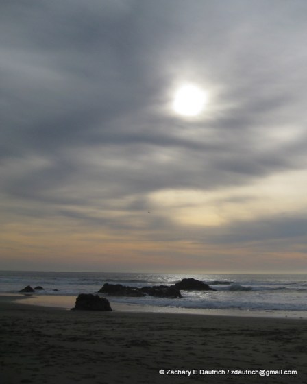 late afternoon sun n surf / Pt Reyes National Seashore Jan 2012